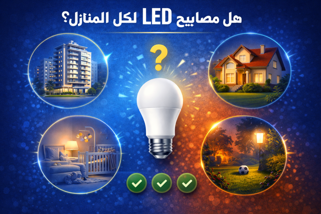 هل مصابيح LED مناسبة لكل المنازل؟